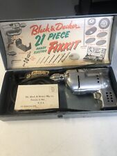Vintage Black & Decker Handy Electric Fixkit Lightly Used