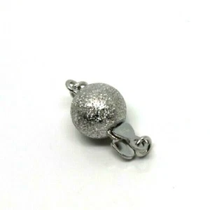 Kaedesigns New Genuine Sterling Silver 8mm Plain Stardust Ball Clasp - Picture 1 of 7
