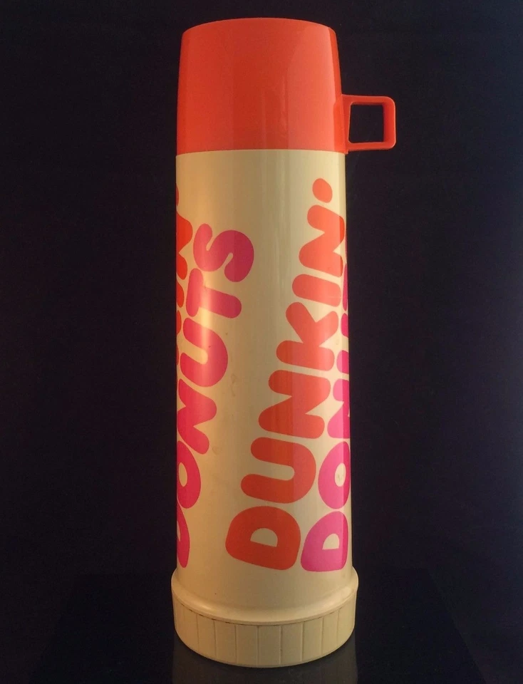 KING-SEELEY DUNKIN DONUTS 13 INCH VTG LOGO COFFEE TEA TRAVEL THERMOS - RARE - Image 1 of 4