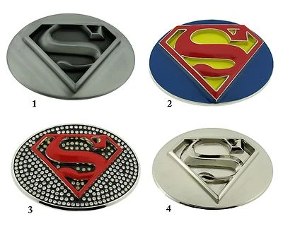 Superman Belt Buckle DC Comics Original Halloween Costume Superhero Cosplay Men - Image 1 of 4