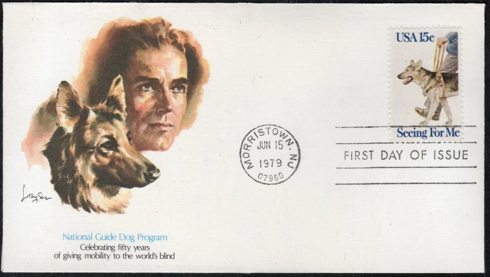 US Scott #1787 "Guide Dogs" FDC, by Fleetwood - Image 1 of 1