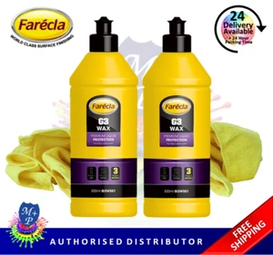Farecla G3 Wax Premium Liquid 1 Litre with 2 Farecla Microfibre Cloths G3W106 - Picture 1 of 7