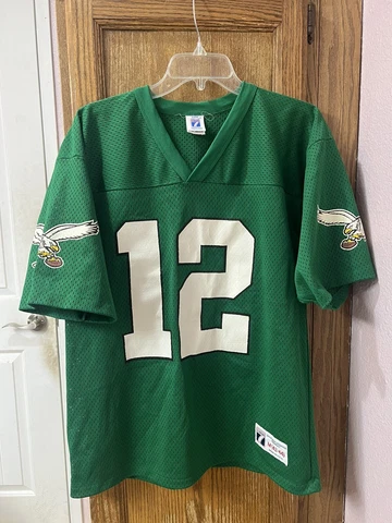 Vintage Logo 7 Randall Cunningham #12 Philadelphia Eagles Jersey Size Medium Cover