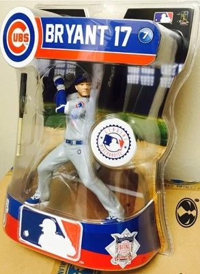 Figura KRIS BRYANT Rookie Imports Dragon 2016 Chicago Cubs variante gris sin usar, en paquete Foto 1 de 4