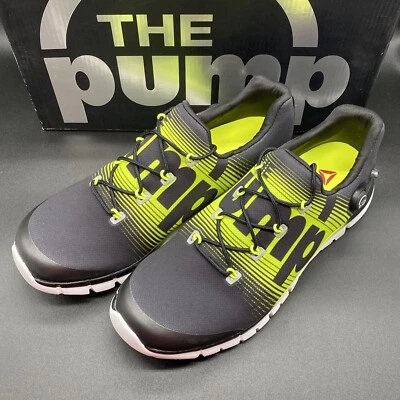 New 🔥REEBOK Z-PUMP FUSION Running Shoe WOMENS Black/yellow/white NIB Size 11 - Image 1 of 4
