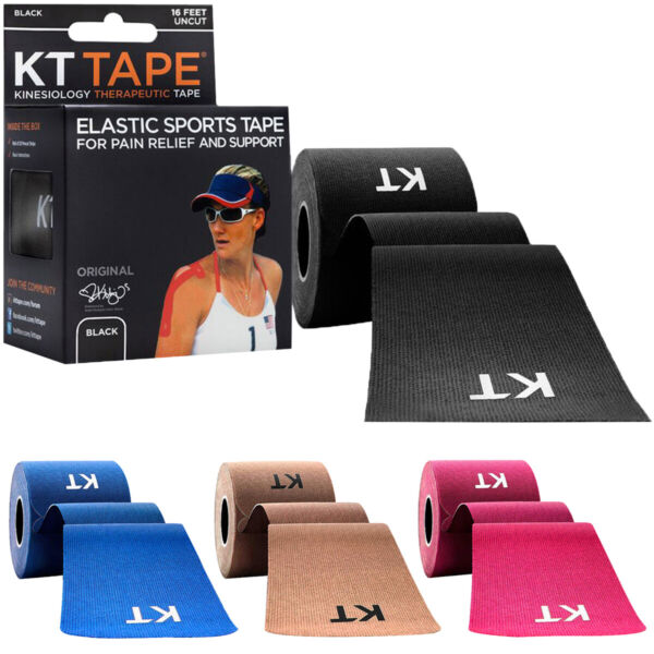 KT Tape Cotton 16 ft Uncut Kinesiology Therapeutic Elastic Sports Tape Roll