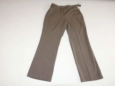 East 5th Women's Secretly Slender Dress Pants Size 12 Petite NWT Brown 12P - Image 1 of 4