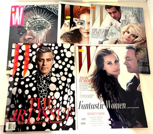 VTG W Magazines 2011-2016 Lot of 5 Fashion Celebrities Anniversary & Big Issues - Imagen 1 de 5
