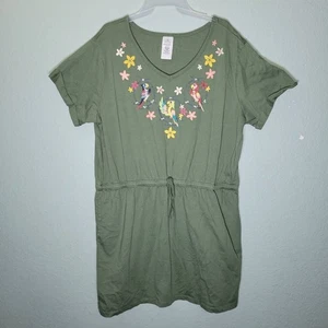 Disney Parks La Stanza Tiki Incantata 2023 Vestito Donna Verde Tg 1X Tasche - Foto 1 di 12