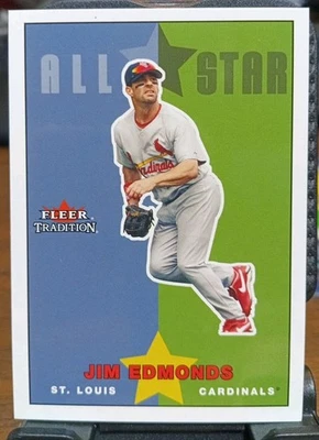 2003 Fleer Tradition Update Glossy #238 Jim Edmonds AS /100 Cardinals - Image 1 of 3