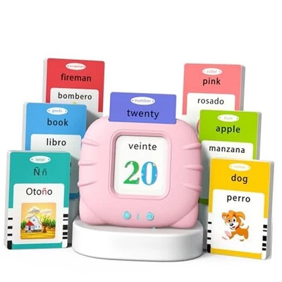 Kidzdo Español e Inglés 541 Bilingüe (abc, números 0-20, 4 Canciones) Rosa Foto 1 de 4