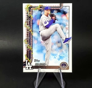 Blake Snell SP 2025 Topps Holiday Backs Short Print Variation LA Dodgers  - Picture 1 of 7