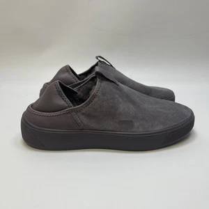 NEW ECCO Street Tray Slipper Dark Grey Wom EUR 39 US 8-8.5 Lined Sheep Fur - Foto 1 di 13