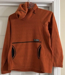 Melanzana Logo Micro Grid Fleece Hoodie Pullover Kinder Gr. L - Bild 1 von 5