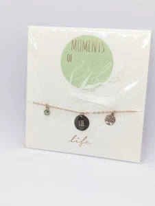 Moments of life bracelet, dainty charm bracelet, tree of life bracelet - Picture 1 of 6