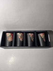 Japanische SHUIRO TASSEN 4er Set Teebecher Tasse Yunomi Yuzen MADE IN MINO JAPAN - Bild 1 von 10