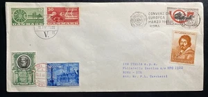 1961 Rome Italy Airmail First Day Cover FDC European Convention Danish Stamp - Picture 1 of 2