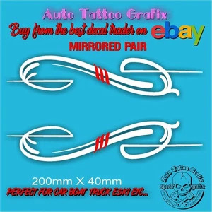 PINSTRIPE DECAL STICKER FOR HOT ROD RAT ROD HORSE FLOAT CARAVAN CAMPER STICKERS - Bild 1 von 7