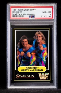 1991 Swanson WWF Rockers Marty and Shawn PSA 8 LOW POP WWE WCW NWA - Picture 1 of 2