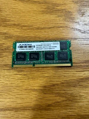 Axiom  8GB DDR3 1600MHz PC3-12800 Laptop Ram  102464Z11D316813              373 - Image 1 of 2