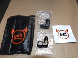 EVIL 6AN Female to 6AN Male Flare 90 Degree Swivel Hose Fitting Adapter BLACK - Bild 1 von 6