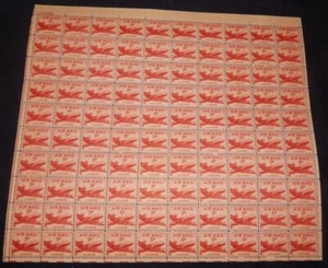 MALACK C33 5c DC-4 Plane, sheet of 100, F/VF OG NH, Full Shee...MORE.. sheetc33 - Picture 1 of 1