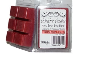 ChicWick Candles 2Pack Cinnamon Fiery Soy Blend Wax Melts 6oz Wax Cubes - Picture 1 of 1