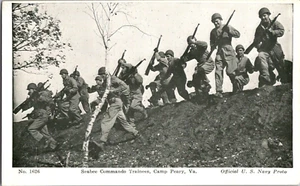 Postkarte Seabee Commando Auszubildende Camp Peary Virginia unbesendet - Bild 1 von 3