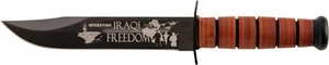 KABAR 9128 USMC Iraqi Freedom Commemorative Knife Leather Sheath 9128 - Picture 1 of 3