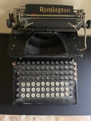 Máquina de escribir Remington vintage años 20 RARA modelo 10-A necesita reparaciones DIFÍCIL DE ENCONTRAR Foto 1 de 4
