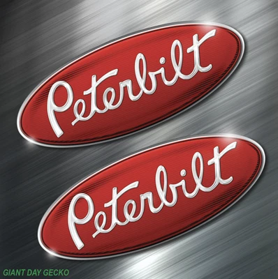 167 (2) TWO PETERBILT Vinyl Decal Sticker For Car Laptop Skateboard NEW TRUCK USA