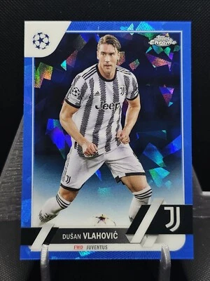 2022-23 Topps Chrome Sapphire UEFA Club Competitions Dusan Vlahovic #75 - Image 1 of 2
