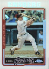 2005 Topps Chrome Refractors Houston Astros Baseball Card #391 Morgan Ensberg