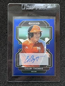 COLBY THOMAS #’d /99 - 2022 Panini Prizm Draft Picks Blue Refractor SP #PDP95