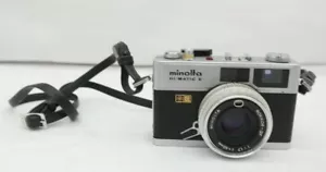 Vintage Minolta Hi-Matic E Rokkor-QF 40mm 1.7 Rangefinder Film Camera JG - Picture 1 of 12