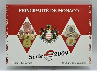 Monaco 2009 -  BU Euro Coinset  - Image 1 of 4