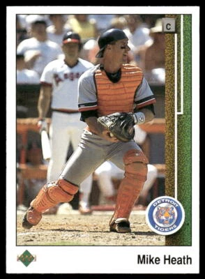 Mike Heath 1989 Upper Deck #654 Detroit Tigers - Image 1 of 2