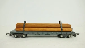 American Flyer S Gauge Chicago C&NW RY 42597 Flat Car w/ Log Load No Box S20 - Picture 1 of 12