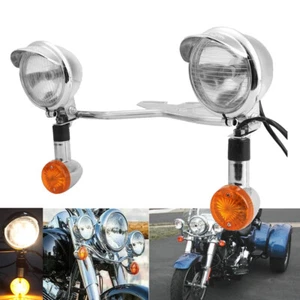 Passing Turn Signal Spot Light Bar For Yamaha V Star 650 950 1100 Custom Classic - Bild 1 von 11