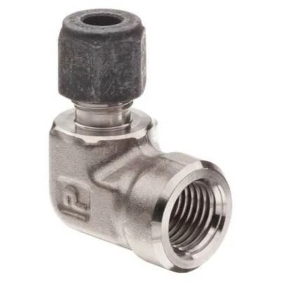 6-4 DBZ-SS PARKER CPI Female Elbow 3/8" Tube X 1/4" FNPT Fitting (Box Of 10) - Image 1 of 4
