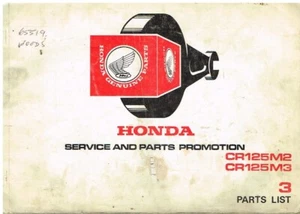 HONDA CR125M2 & CR125M3 ORIGINAL 1977 FACTORY PARTS CATALOGUE - Picture 1 of 1