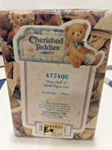 YOU DID IT 1,5" Bär 1998 Cherished Teddies Figur Enesco 477400 MIB DV80 - Bild 1 von 4