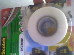 12 x Scotch White Mounting Tape (L)1.5m (W)19mm pack of 1 new sealed free post - Picture 1 of 1