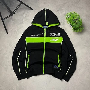 Men`s Yamaha Monster Energy Full Zip Black Hoodie EMBROIDERED LOGOS size M - Picture 1 of 13