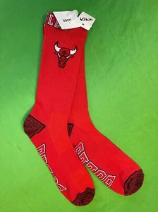 NBA Chicago Bulls Red Ribbed Crew Socks OSFM NWT - Picture 1 of 2