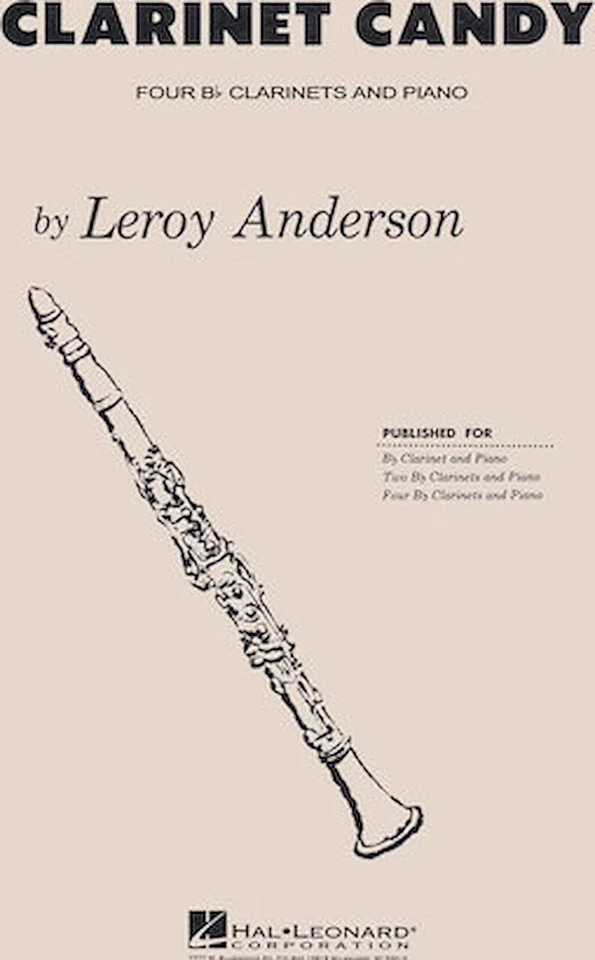 Clarinet Candy - Clarinet Quartet with Piano Accompaniment - Image 1 of 1