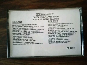 Check It Out Pass It On Atlantic Metal Sampler Testament Manowar Savatage Kix. - Picture 1 of 5