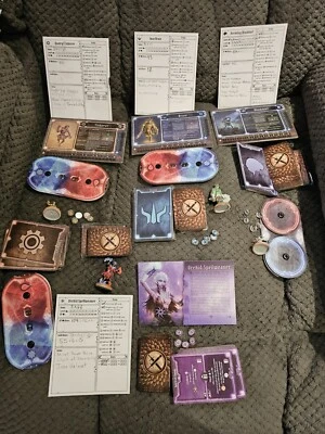 Lot Of 4 Painted Playable Gloomhaven Minis Character Miniatures Figures Pieces  - Image 1 of 3