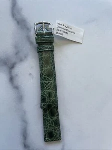 DeBeer Paris Watch band 16mm Jade Green Crocodile #420-16 Straps Bargains Deals - Picture 1 of 2