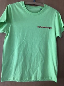 Schulanfang Kinder T-Shirt Baumwolle apfelgrün Gr. 134/140   Sol`s    bedruckt - Picture 1 of 1